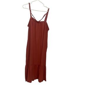 Old Navy Boho Sleeveless Tie-Back Cutout Maxi Tiered Dress Women Size XXL